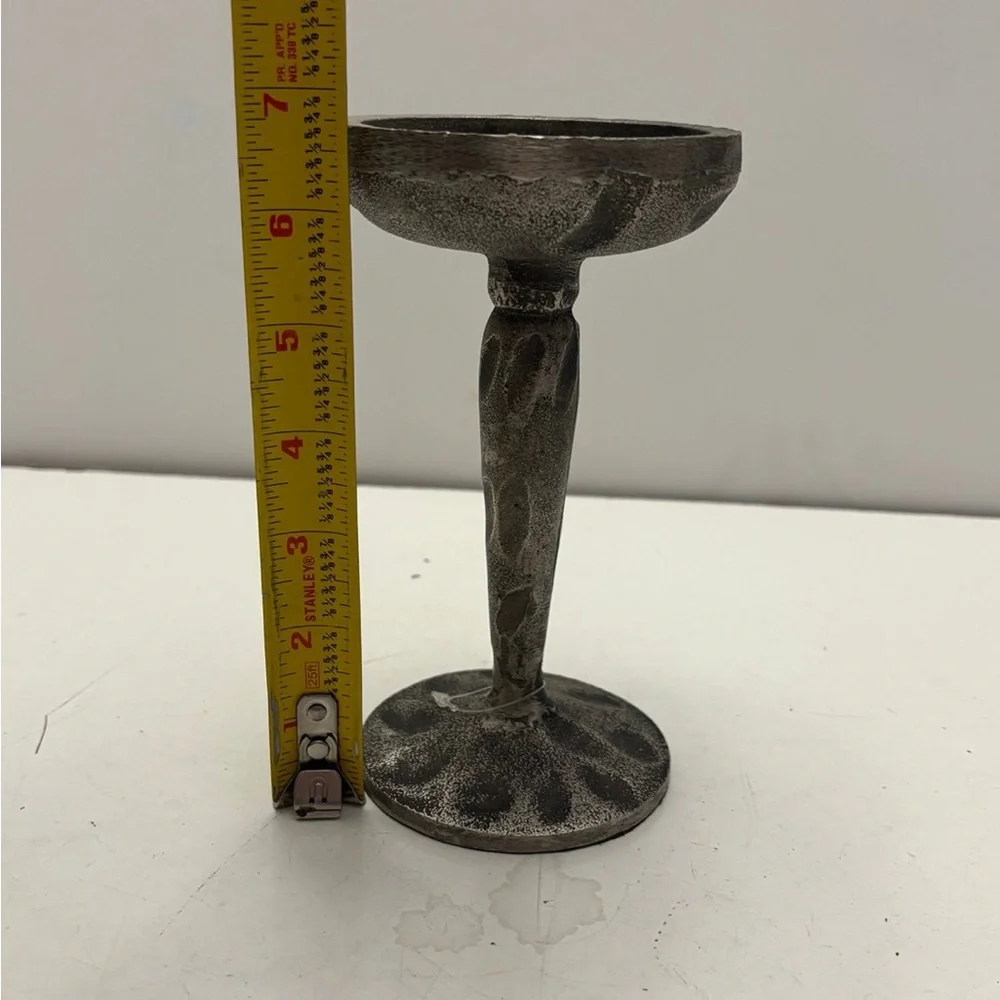 Silver color candle holder